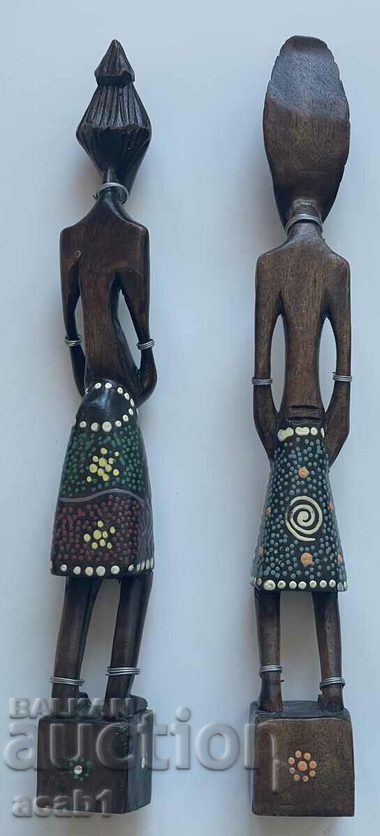 Auction Two African figurines Male Female Ebony Auction Two African figurines Male Female Ebony
