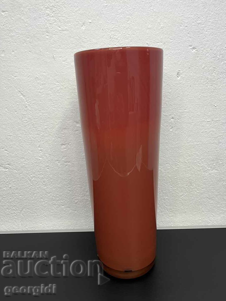 Vaza din sticla rosie - Depot. #4954
