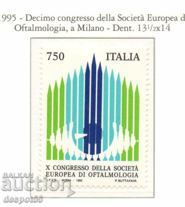 1995. Italia. Congresul Societății Europene de Oftalmologie.