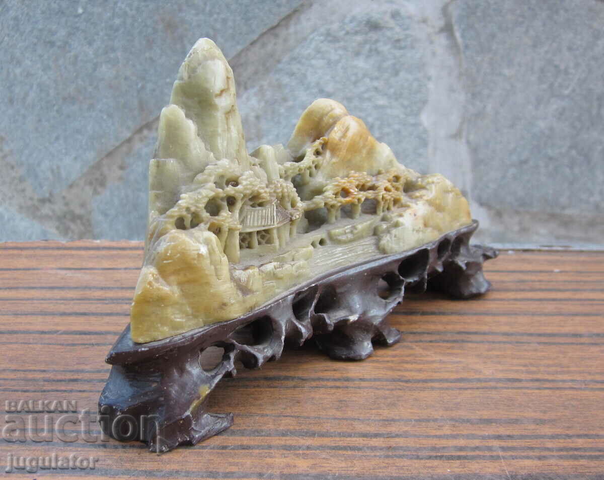 Παράδοση αγαλματίδιο παλιάς μορφής χειροποίητο από σαπουνόπετρα Παράδοση αγαλματίδιο παλιάς μορφής χειροποίητο από σαπουνόπετρα