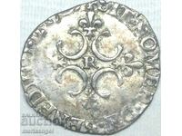 Franța 1 Sol A - Paris Regele Carol IX Argint - Rar