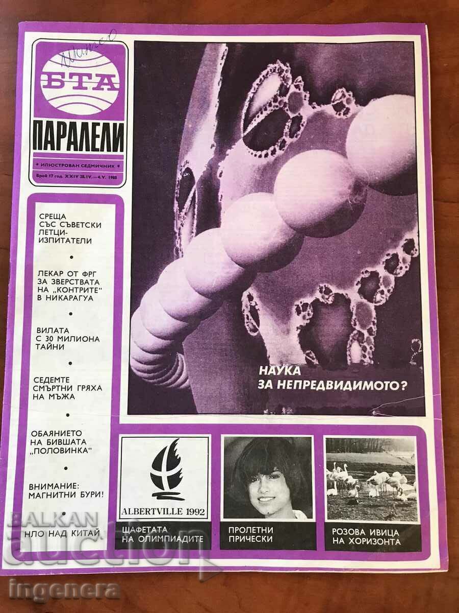 JOURNAL-BTA PARALLELS-17/1988