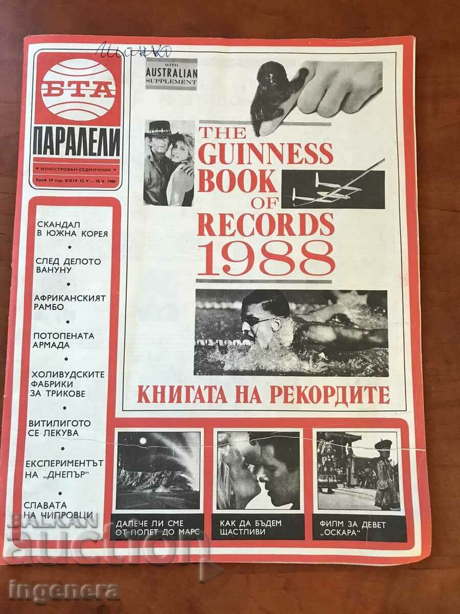 JOURNAL-BTA PARALLELS-19/1988