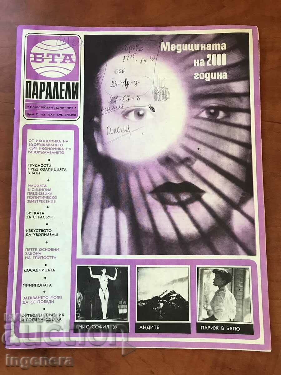 MAGAZINE-BTA PARALLELS-22/1989