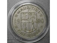 1 рупия Мавриций 1990