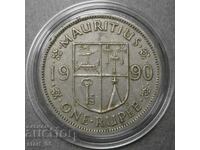 1 rupie Mauritius 1990