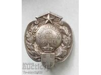 PSV -Italian Badge -1915-18 Mutilato in Guerra - Silver