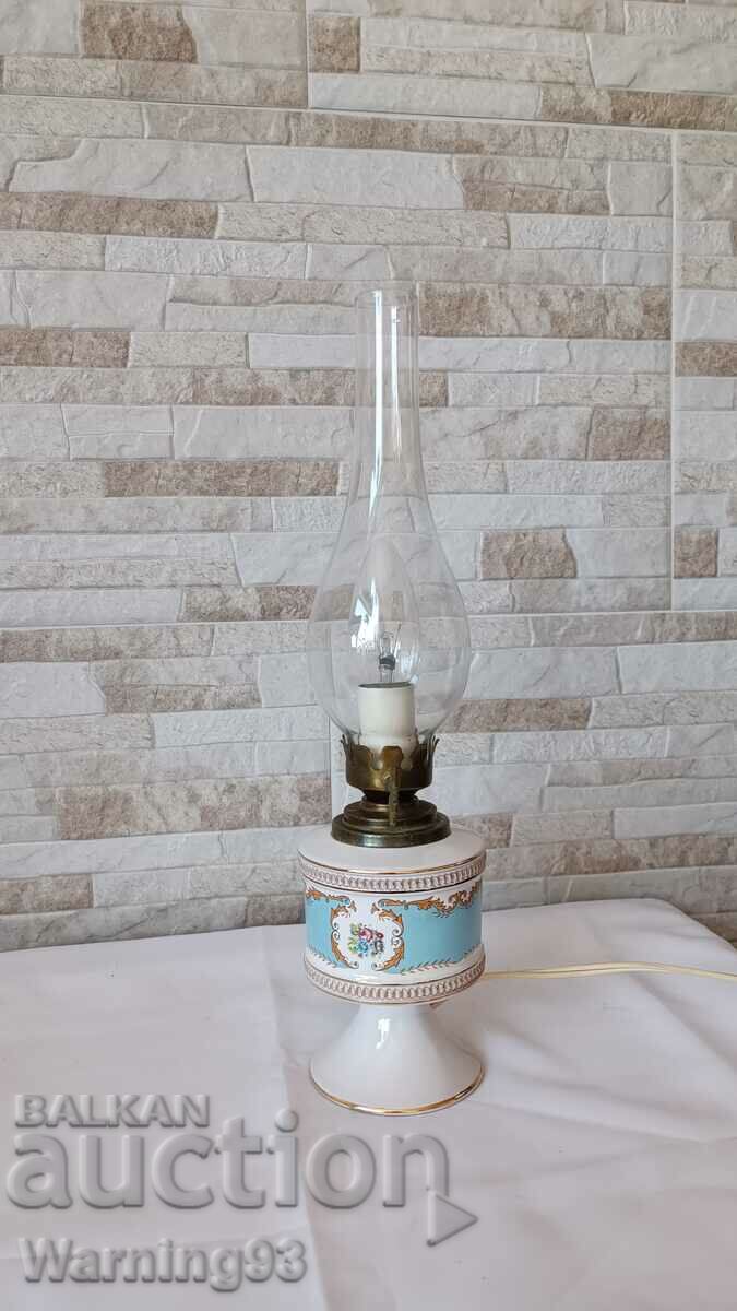 Old French porcelain lamp - PEINT A LA MAIN - T.LIMOGE with price 130.00 BGN | € 66.47 Old French porcelain lamp - PEINT A LA MAIN - T.LIMOGE with price 130.00 BGN | € 66.47