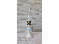 Old French porcelain lamp - PEINT A LA MAIN - T.LIMOGE