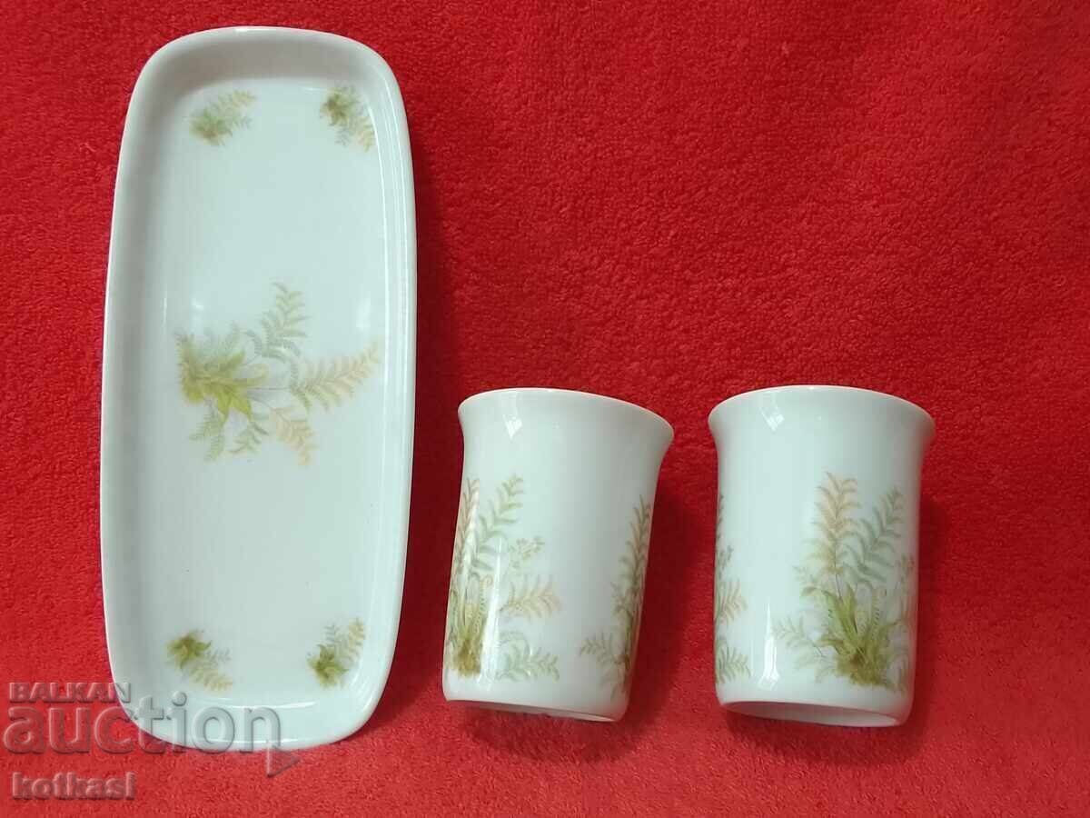 Πολλά δύο παλιοί δίσκοι ποτηριών πορσελάνη KPM Χειροποίητα Γερμανία με τιμή 25.50 BGN | € 13.04