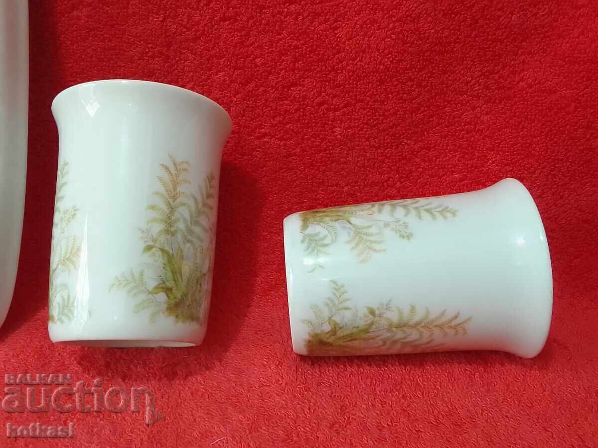 Πολλά δύο παλιοί δίσκοι ποτηριών πορσελάνη KPM Χειροποίητα Γερμανία - 5