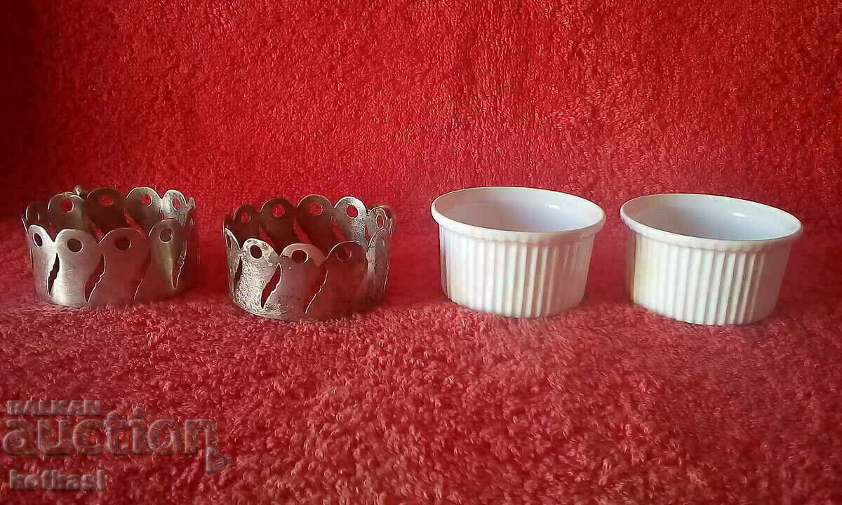 Lot of two Limoges France stemmed porcelain cups with price 25.50 BGN | € 13.04 Lot of two Limoges France stemmed porcelain cups with price 25.50 BGN | € 13.04