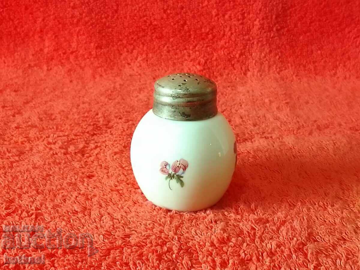 Old porcelain salt and sugar set Old porcelain salt and sugar set