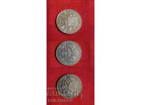 Vând trei monede jubiliare 1300 de ani din Bulgaria din 1981.