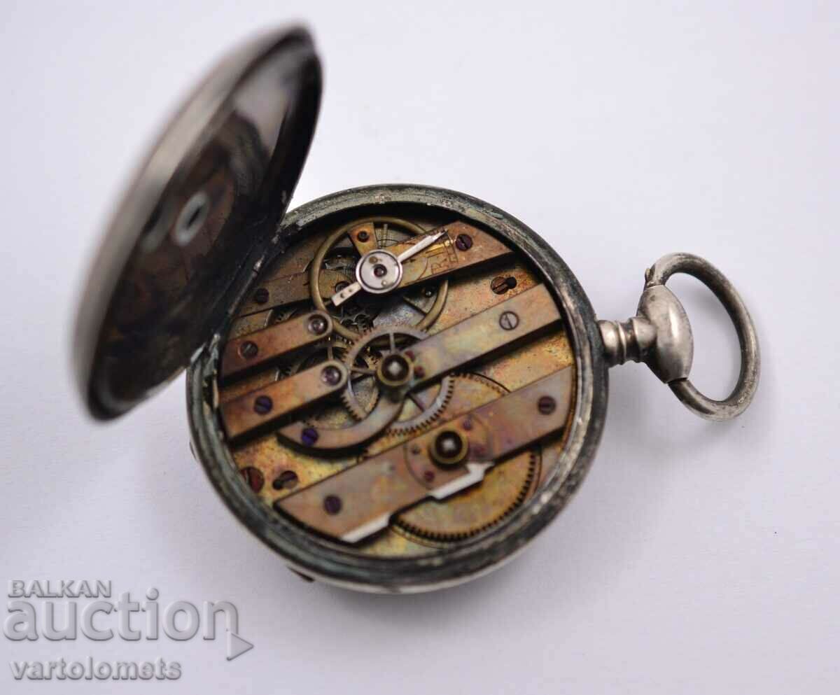 Silver Silver Pocket Watch - Works - 5 Silver Silver Pocket Watch - Works - 5