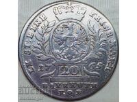 20 кройцера 1765 Германия Бранденбург Байрут  сребро