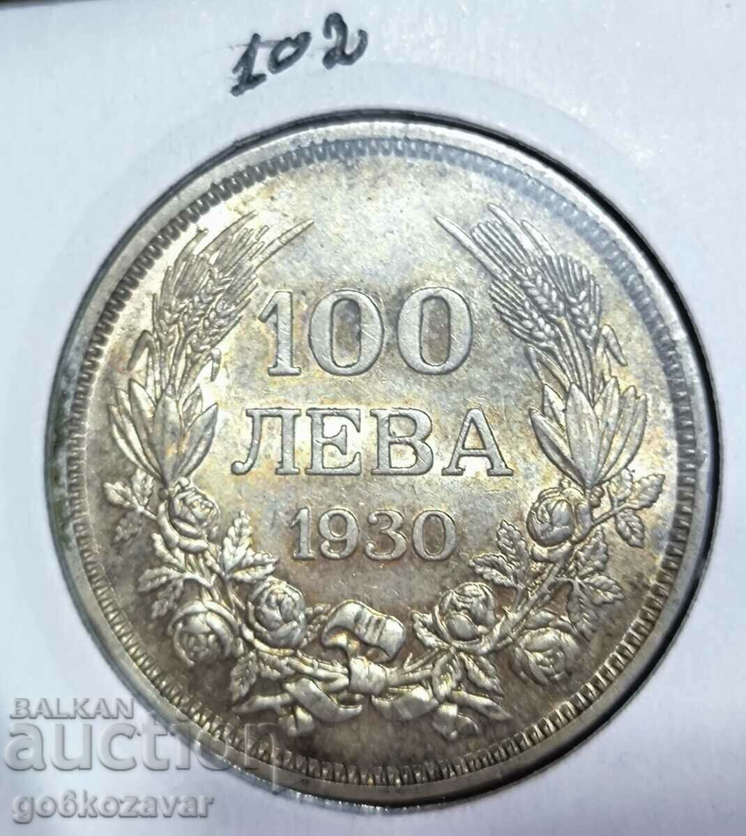 Bulgaria 100 BGN 1930 Silver, top beauty! Collection!