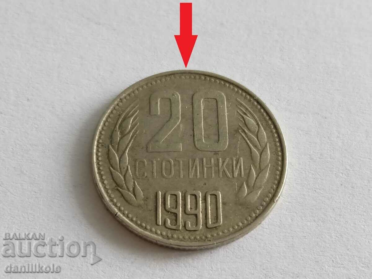 Auction *$*Y*$* 20 CENTS 1990 CURIOSITY ERROR - ROTATED *$*Y*$* Auction *$*Y*$* 20 CENTS 1990 CURIOSITY ERROR - ROTATED *$*Y*$*