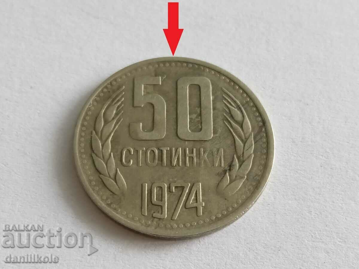 Auction *$*Y*$* 50 CENTS 1974 CURIOSITY ERROR - ROTATED *$*Y*$* Auction *$*Y*$* 50 CENTS 1974 CURIOSITY ERROR - ROTATED *$*Y*$*