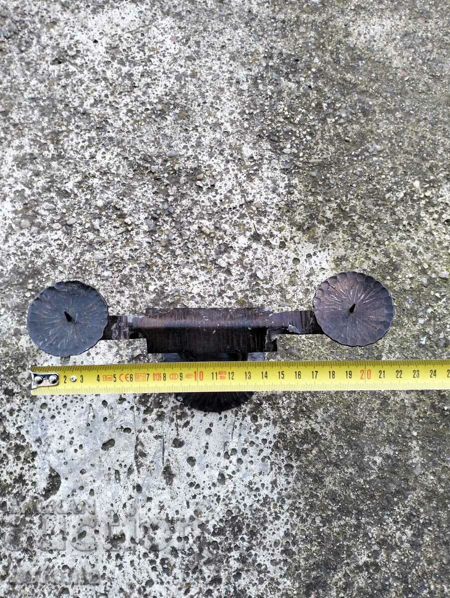 Auction Wrought iron candlestick Auction Wrought iron candlestick