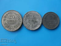 5, 10 și 20 de cenți 1917