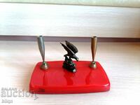 Great Old Bronze Pen Stand