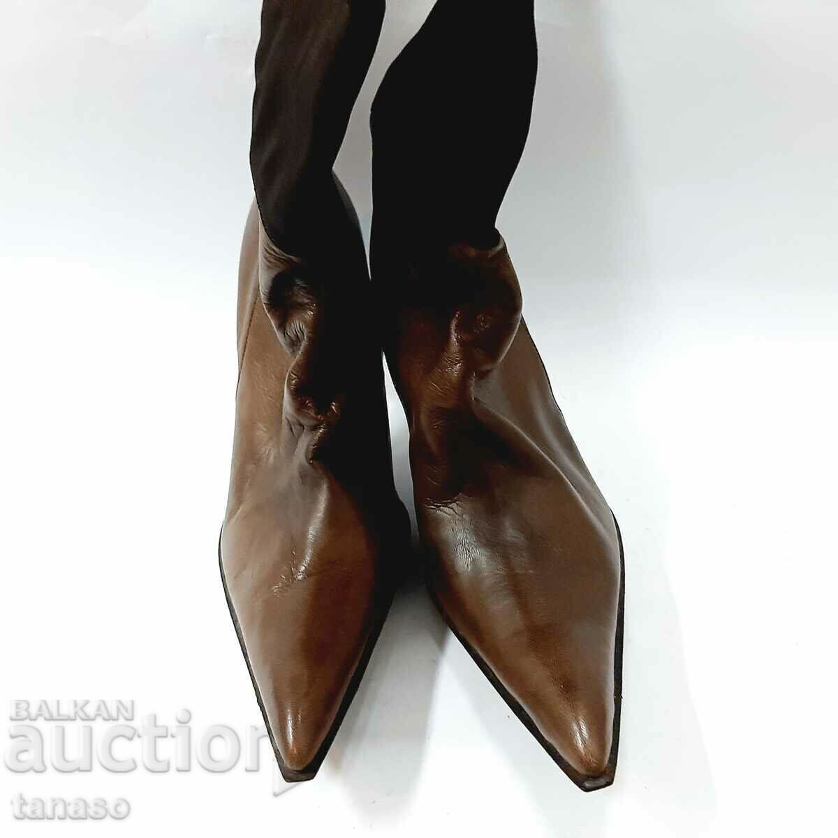 Дамски ботуши Vero Cuoio, шпиц №37(7.1) - 6 Дамски ботуши Vero Cuoio, шпиц №37(7.1) - 6