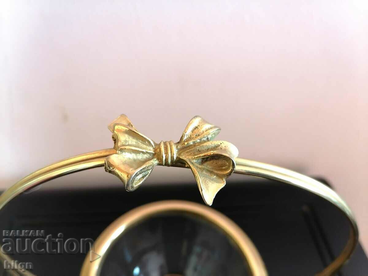 Auction Awesome 24K Gold Plated Crystal Basket Auction Awesome 24K Gold Plated Crystal Basket