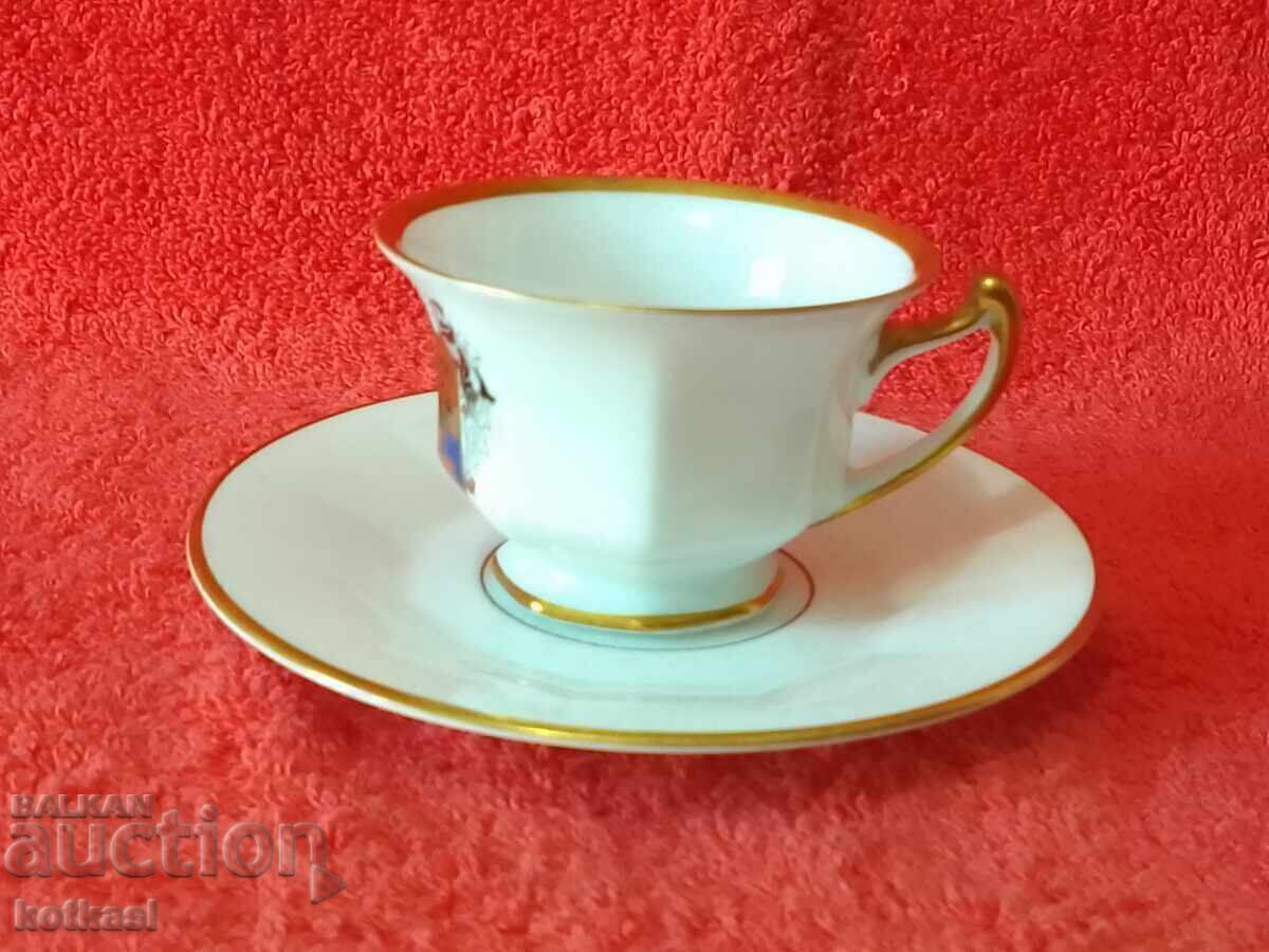 Old porcelain Mocha set cup plate gilding Rosenthal with price 125.50 BGN | € 64.17 Old porcelain Mocha set cup plate gilding Rosenthal with price 125.50 BGN | € 64.17