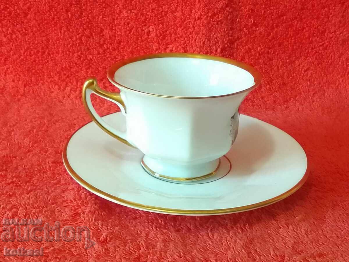 Delivery of Old porcelain Mocha set cup plate gilding Rosenthal Delivery of Old porcelain Mocha set cup plate gilding Rosenthal