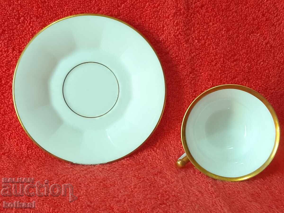 Old porcelain Mocha set cup plate gilding Rosenthal - 5 Old porcelain Mocha set cup plate gilding Rosenthal - 5