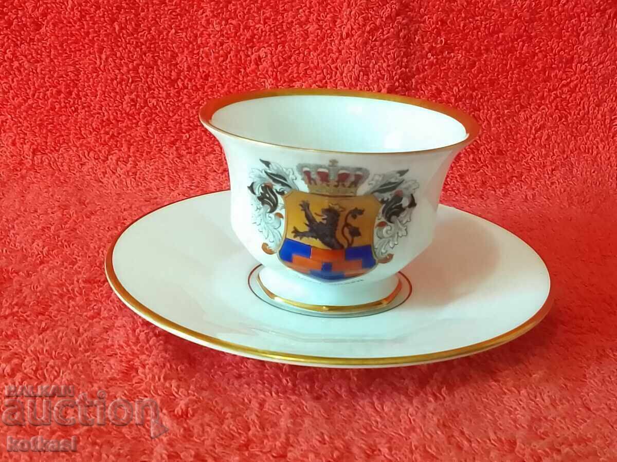 Old porcelain Mocha set cup plate gilding Rosenthal Old porcelain Mocha set cup plate gilding Rosenthal