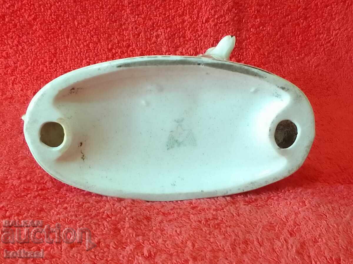 Παλαιό γερμανικό ειδώλιο από πορσελάνη με σήμανση δύο σκύλων - 5