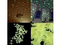 Luminous phosphor stars 100 pcs. Decoration for children's room /c