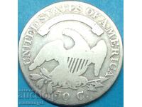 US 1/2 dollar 1826 50 cents Liberty silver