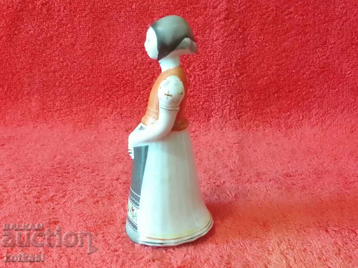 Παλιά πορσελάνινη φιγούρα γυναίκας Ουγγαρίας, με σήμανση με τιμή 45.50 BGN | € 23.26