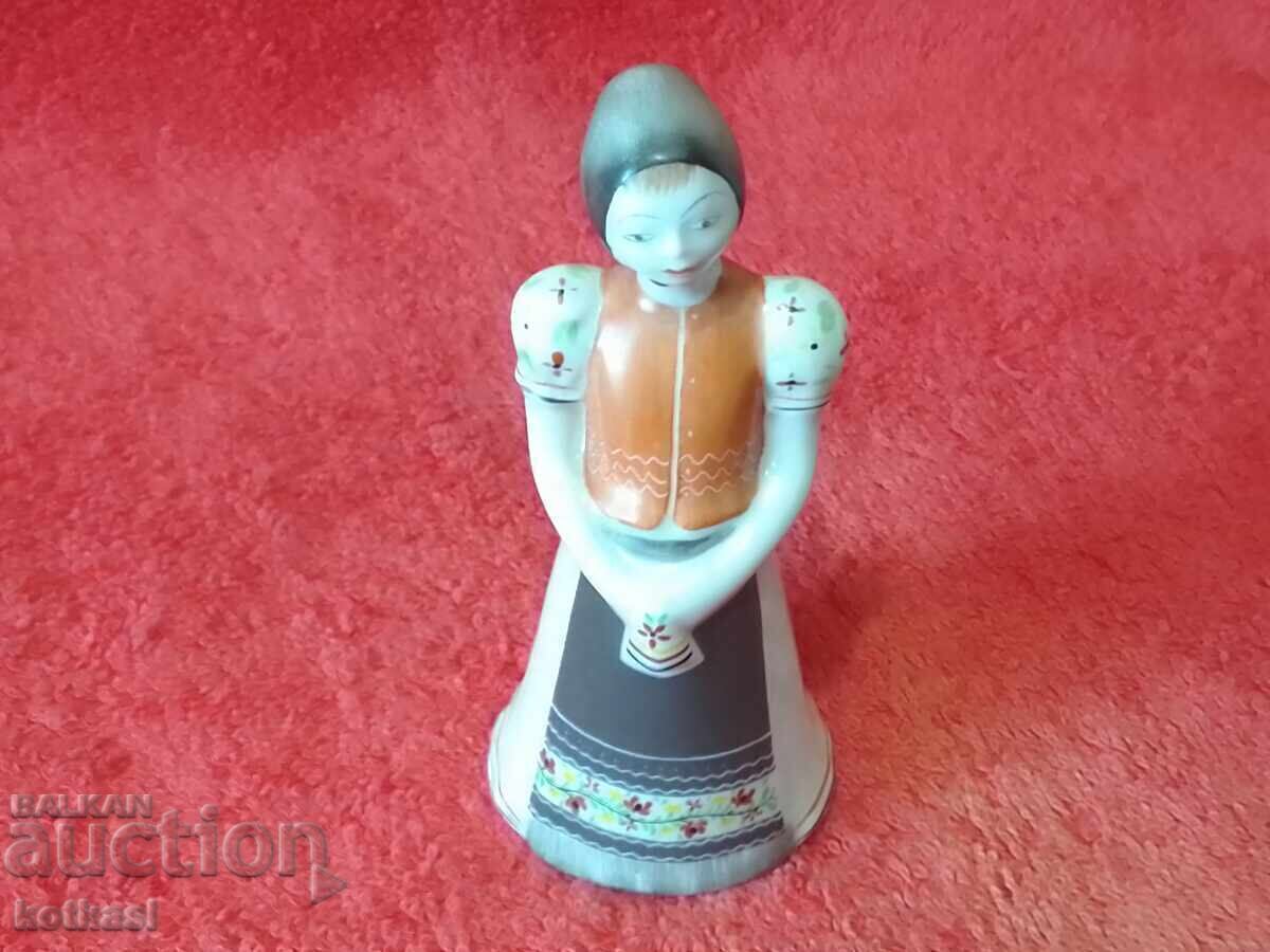 Παλιά πορσελάνινη φιγούρα γυναίκας Ουγγαρίας, με σήμανση - 7