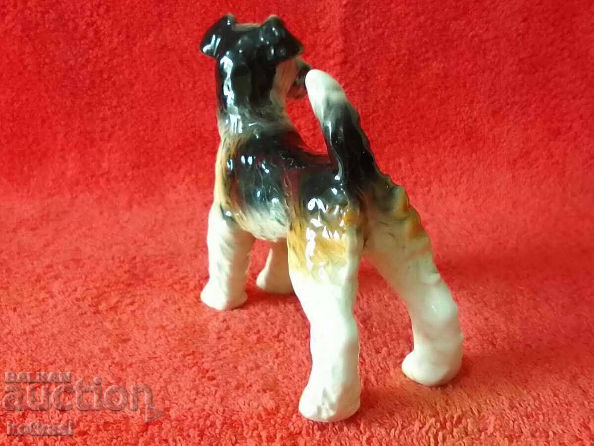 Figurină de porțelan veche Câine Welsh Terrier marcat Goebel Germania - 5 Figurină de porțelan veche Câine Welsh Terrier marcat Goebel Germania - 5