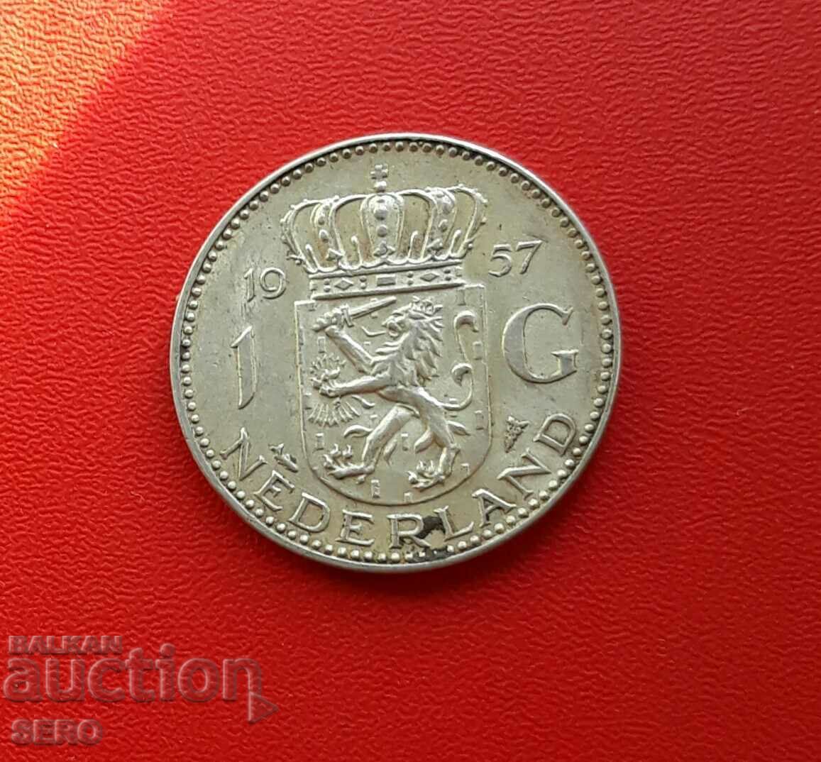 Netherlands-1 guilder 1957