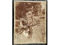 Царство България Стара снимка фотография на момче ученик...