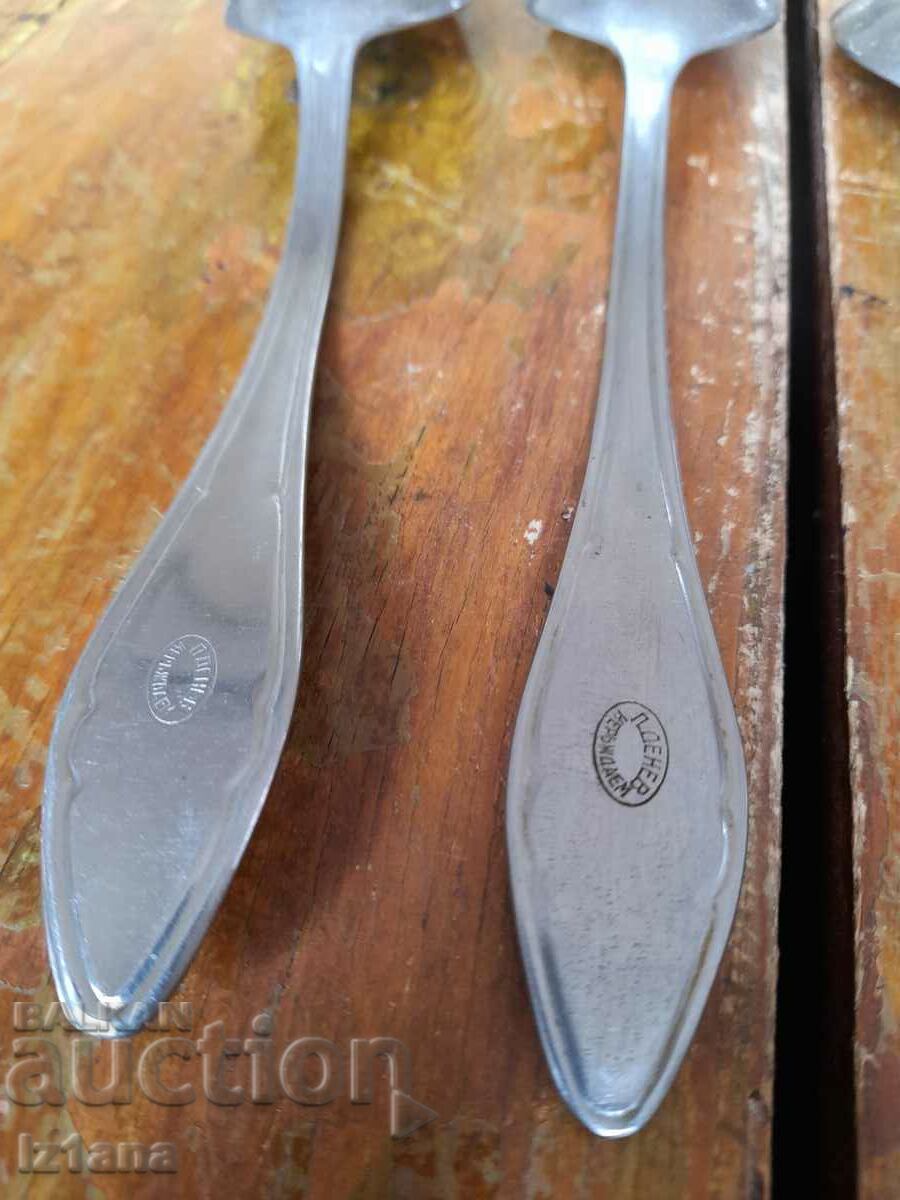 Old spoon, P. Denev spoons - 5