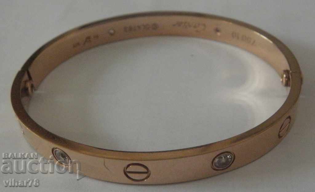 gilded bracelet with stones-Cartier-Cartier