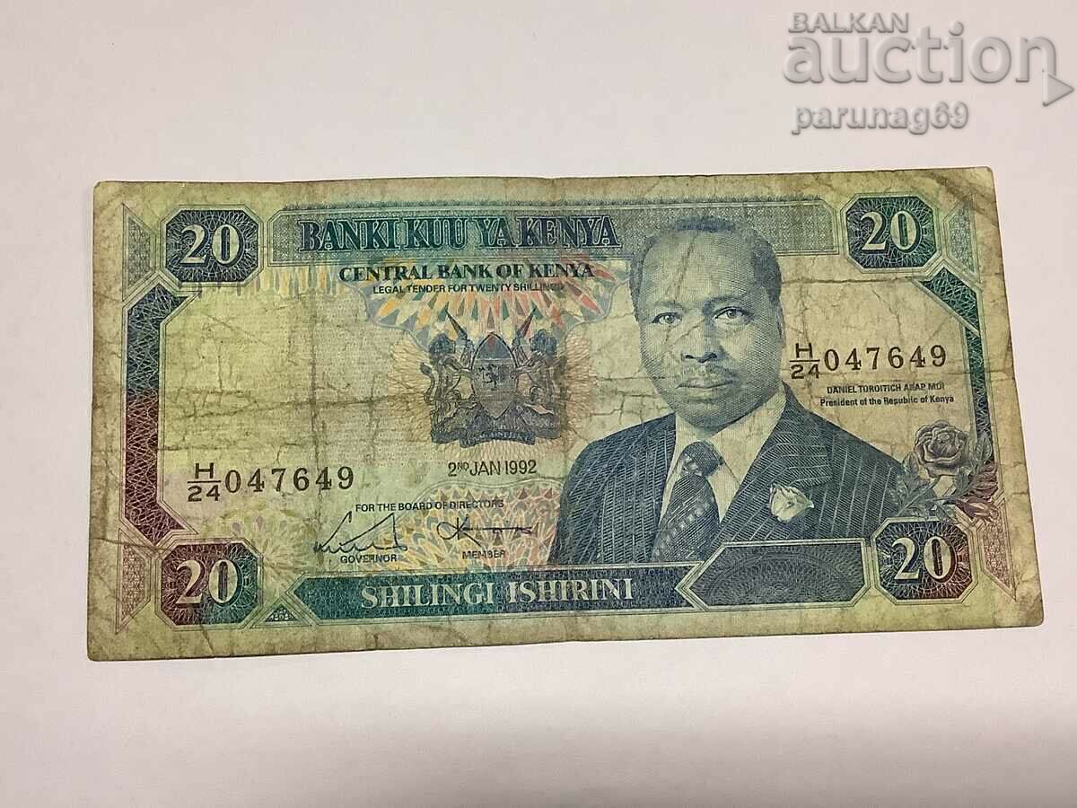 Kenya 20 shillings 1992