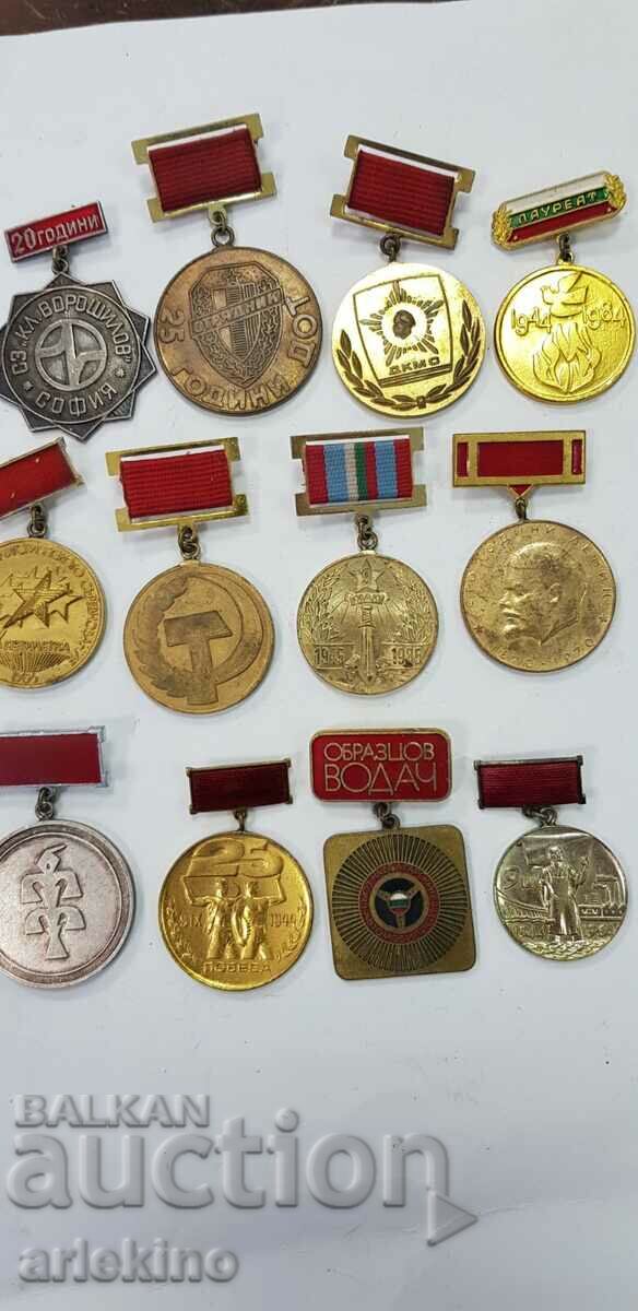 15 τεμ. κομμουνιστικά συλλεκτικά μετάλλια, μετάλλιο