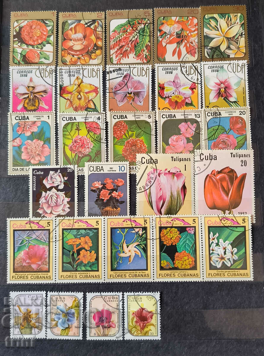 Куба 1982 - 1987 г. Флора Цветя