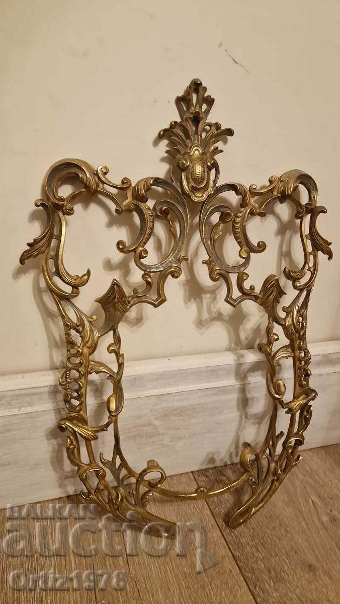 Massive baroque frame, element – Brass, 45cm, 1.360kg with price 350.00 BGN | € 178.95 Massive baroque frame, element – Brass, 45cm, 1.360kg with price 350.00 BGN | € 178.95