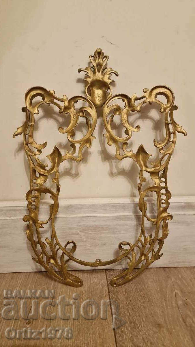 Delivery of Massive baroque frame, element – Brass, 45cm, 1.360kg Delivery of Massive baroque frame, element – Brass, 45cm, 1.360kg