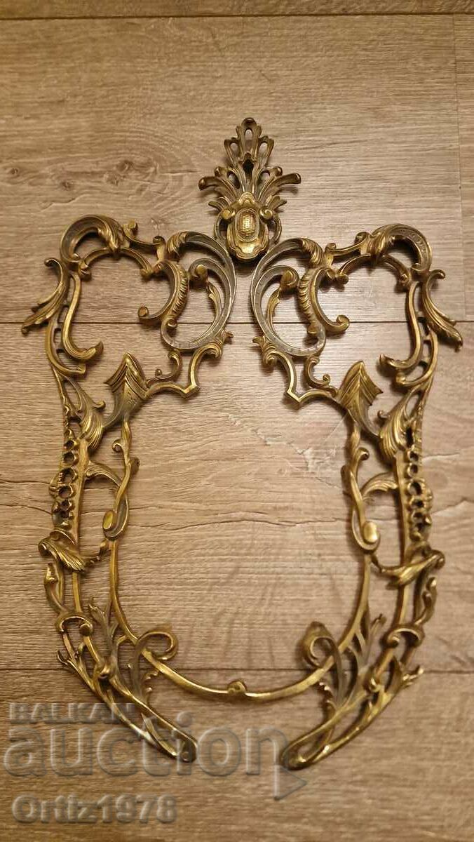 Massive baroque frame, element – Brass, 45cm, 1.360kg - 5 Massive baroque frame, element – Brass, 45cm, 1.360kg - 5
