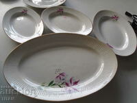 beautiful retro porcelain plate with 4 panicles /ellipse/