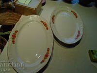 a set of beautiful retro porcelain plates /2 pcs./